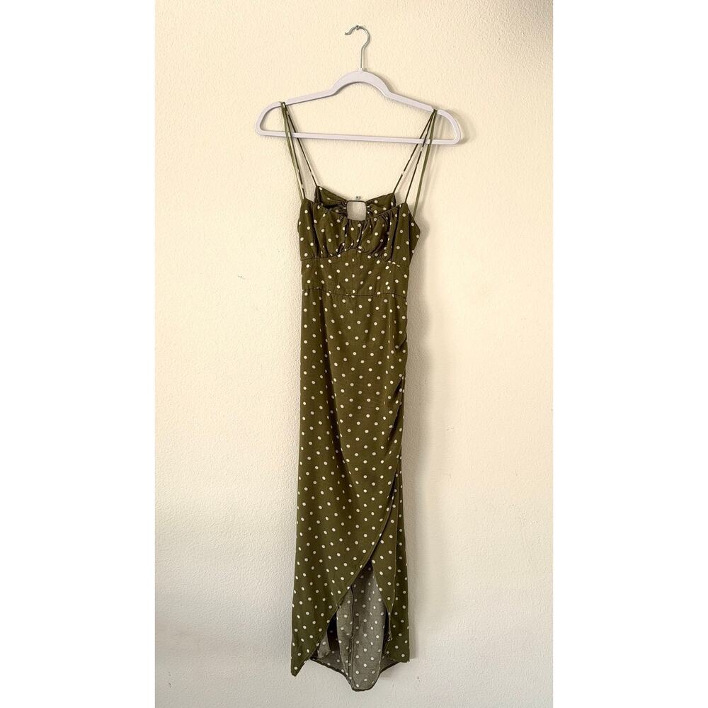 Zara Polka Dot Midi Slip Dress